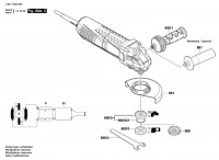 Bosch 3 601 G92 200 Gws 11-125 P Angle Grinder 230 V / Eu Spare Parts